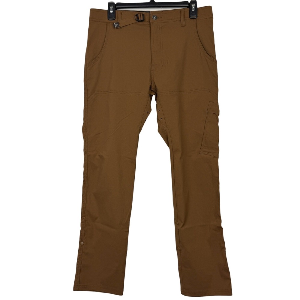 prAna Zion Straight Fit Roll Up Hiking Cargo Pants Mens 32x30 Brown M43183027